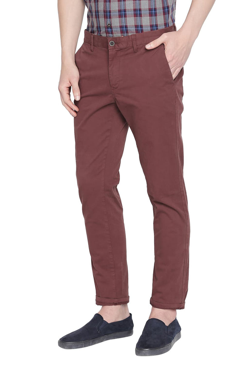 BASICS TAPERED FIT STRETCH TROUSER