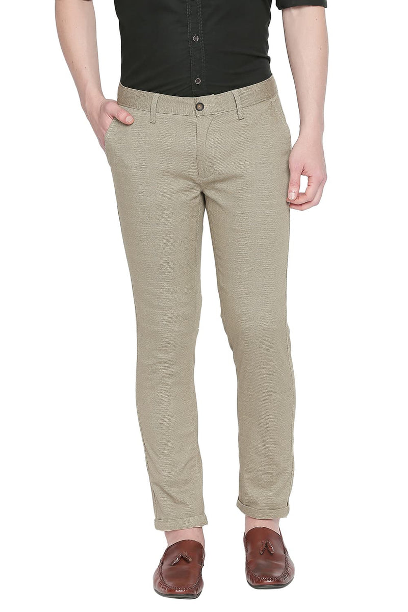 BASICS TAPERED FIT STRETCH TROUSER