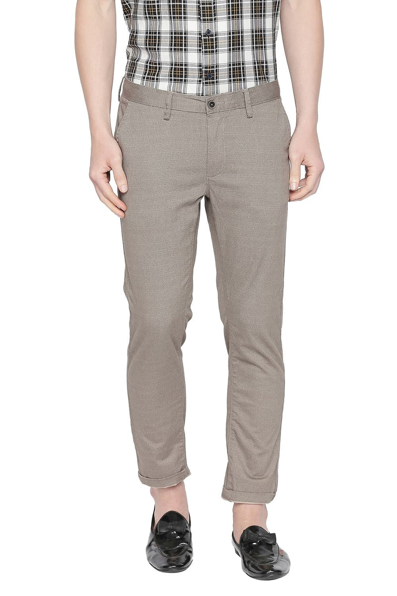 BASICS TAPERED FIT STRETCH TROUSER