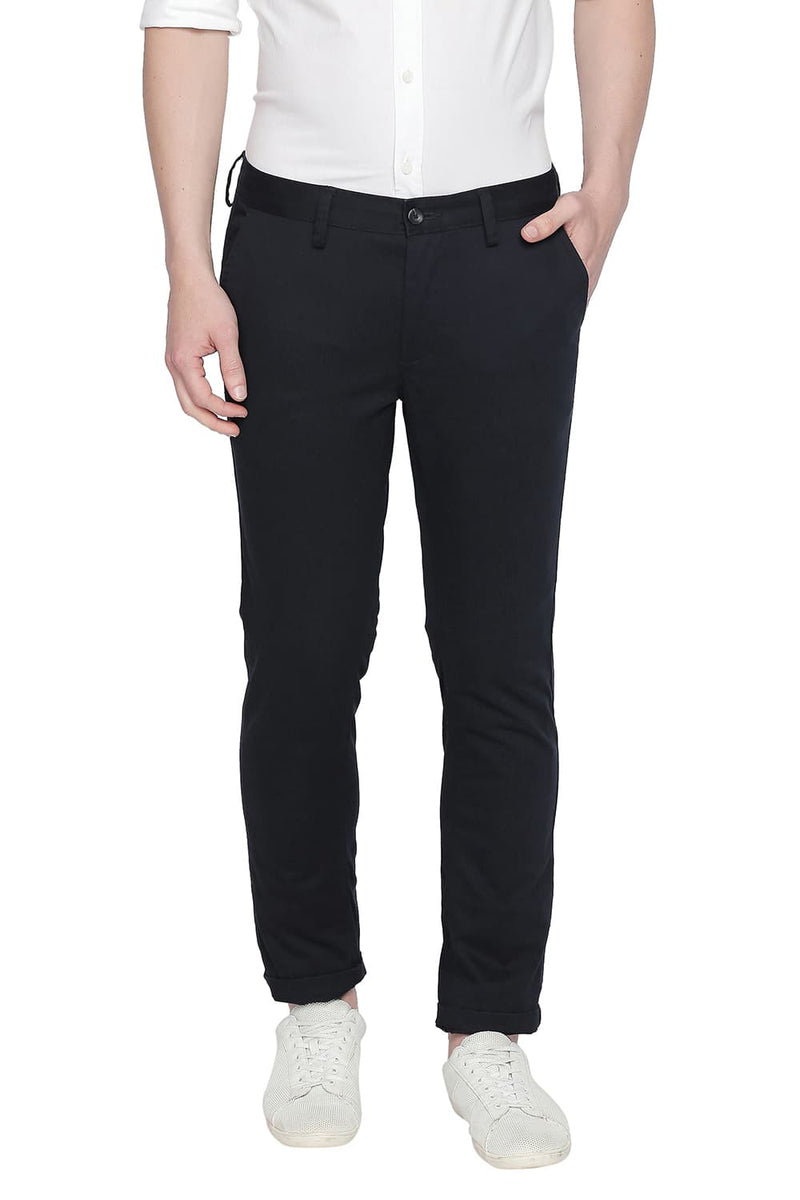 BASICS TAPERED FIT STRETCH TROUSER