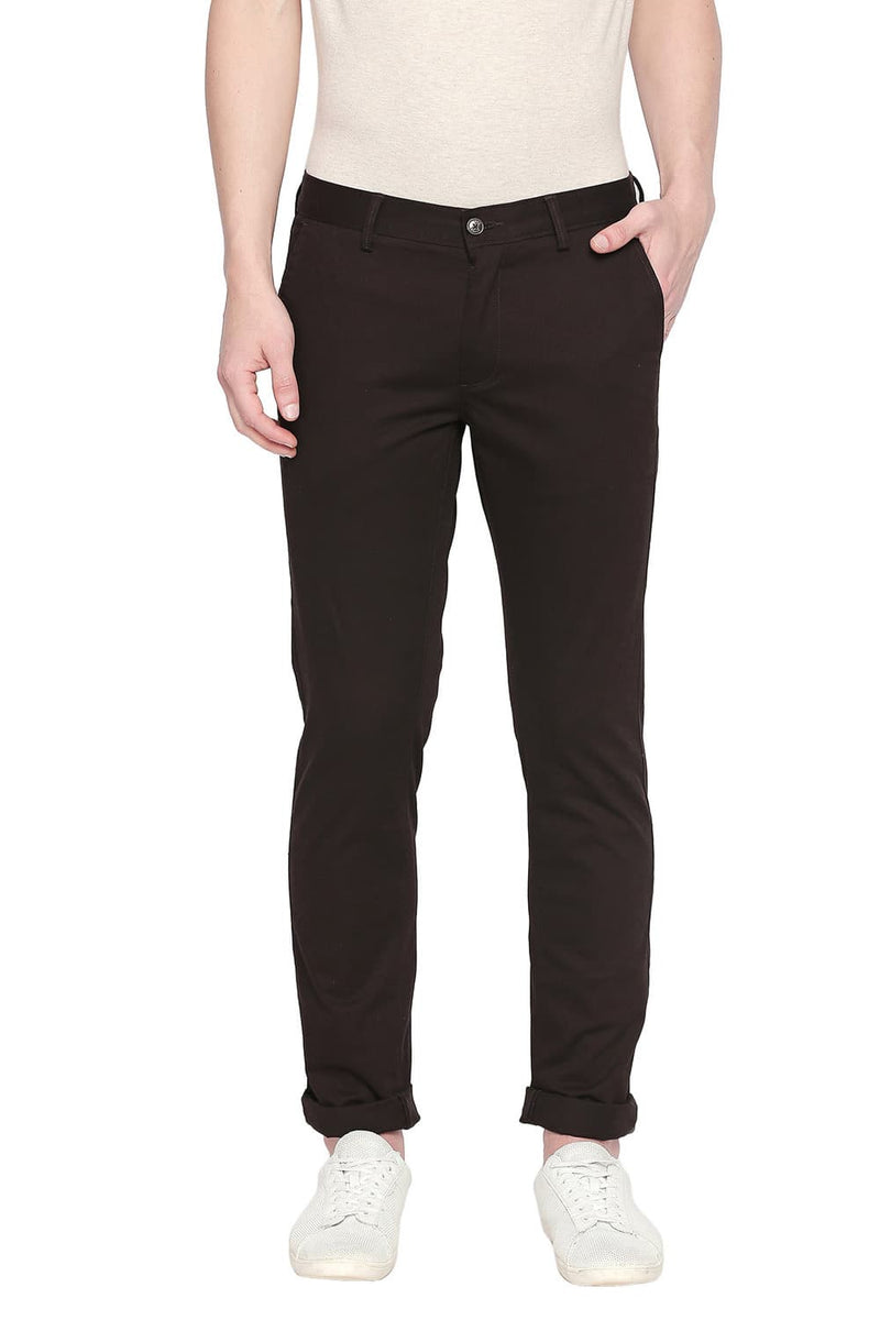 BASICS TAPERED FIT STRETCH TROUSER