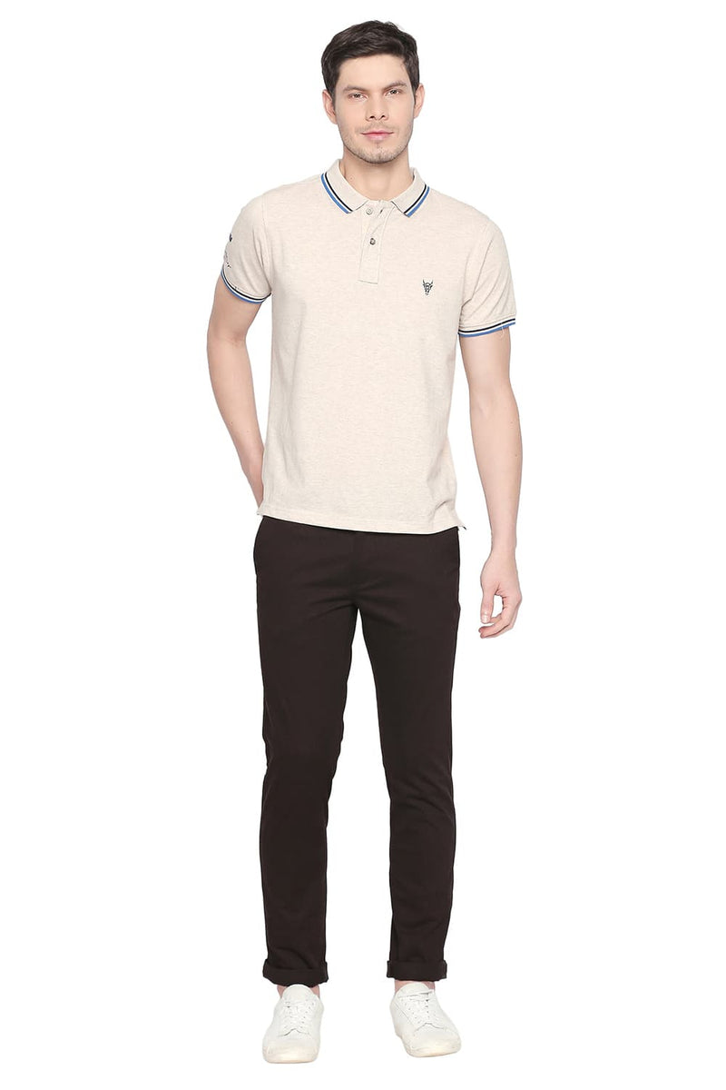 BASICS TAPERED FIT STRETCH TROUSER