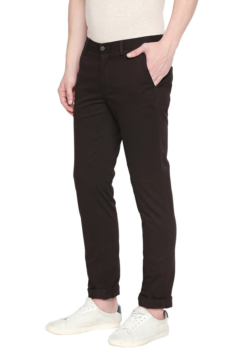 BASICS TAPERED FIT STRETCH TROUSER