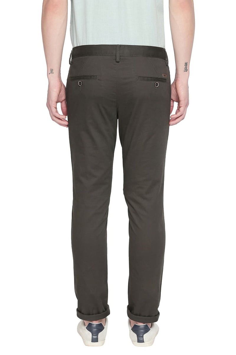 BASICS TAPERED FIT STRETCH TROUSER