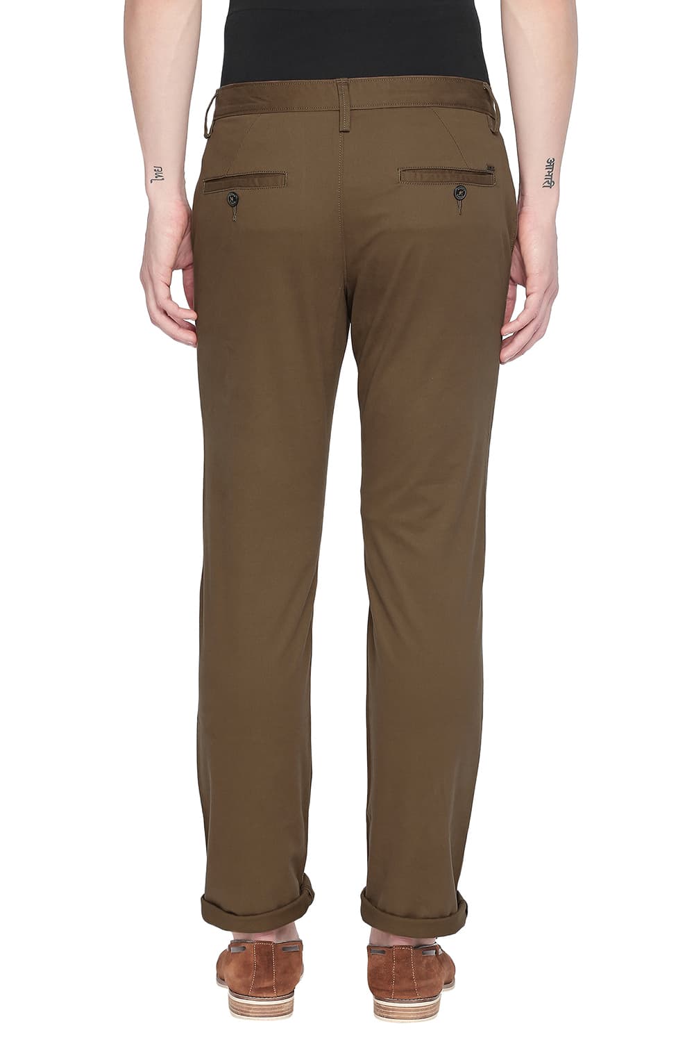 BASICS SLIM FIT STRETCH TROUSER