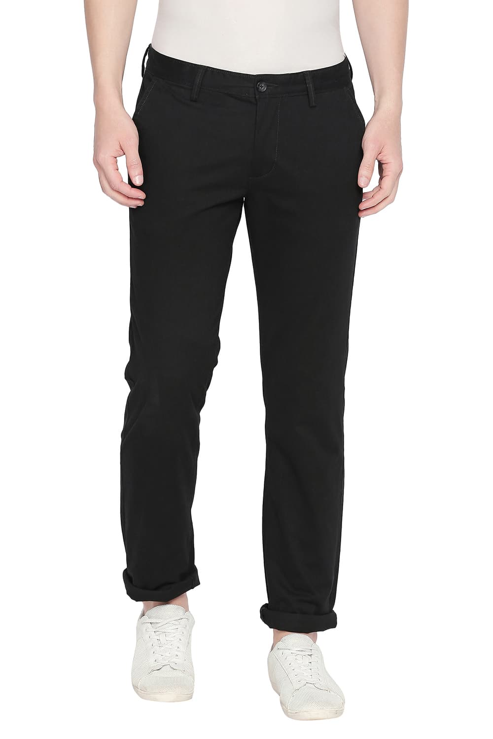 BASICS SLIM FIT STRETCH TROUSER