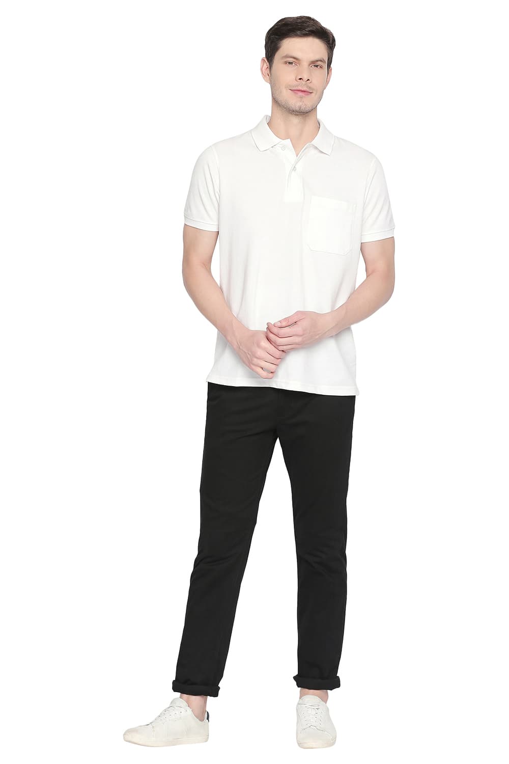 BASICS SLIM FIT STRETCH TROUSER