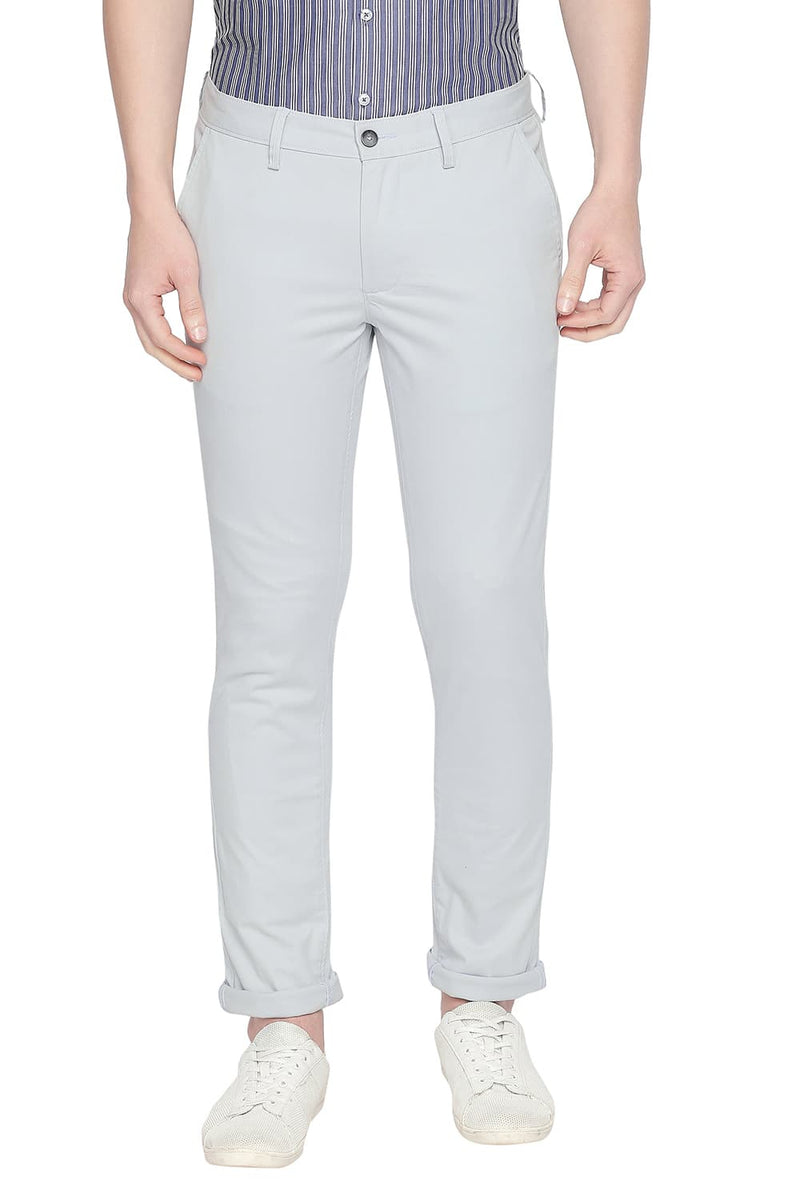 BASICS TAPERED FIT STRETCH TROUSER