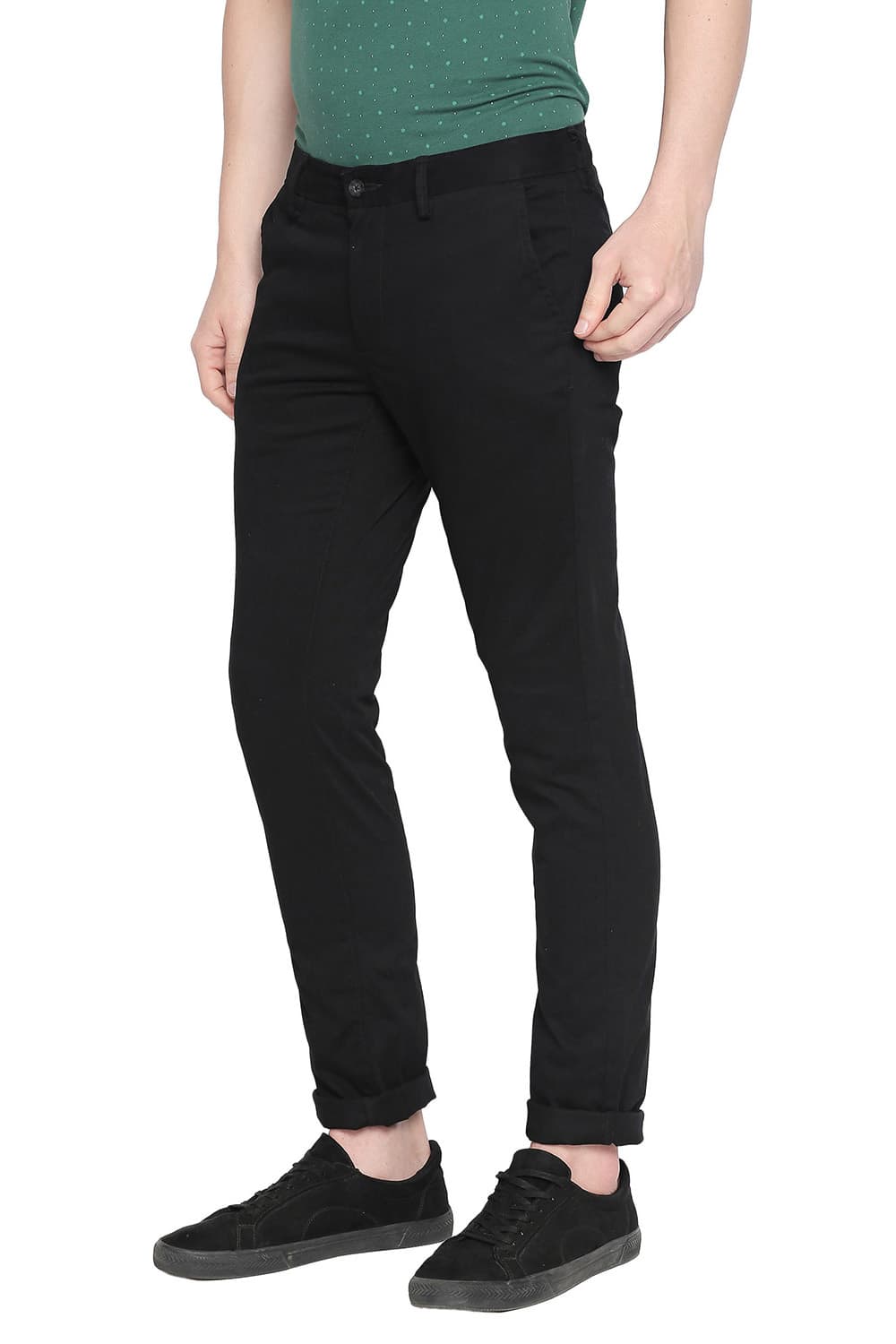 BASICS TAPERED FIT STRETCH TROUSER