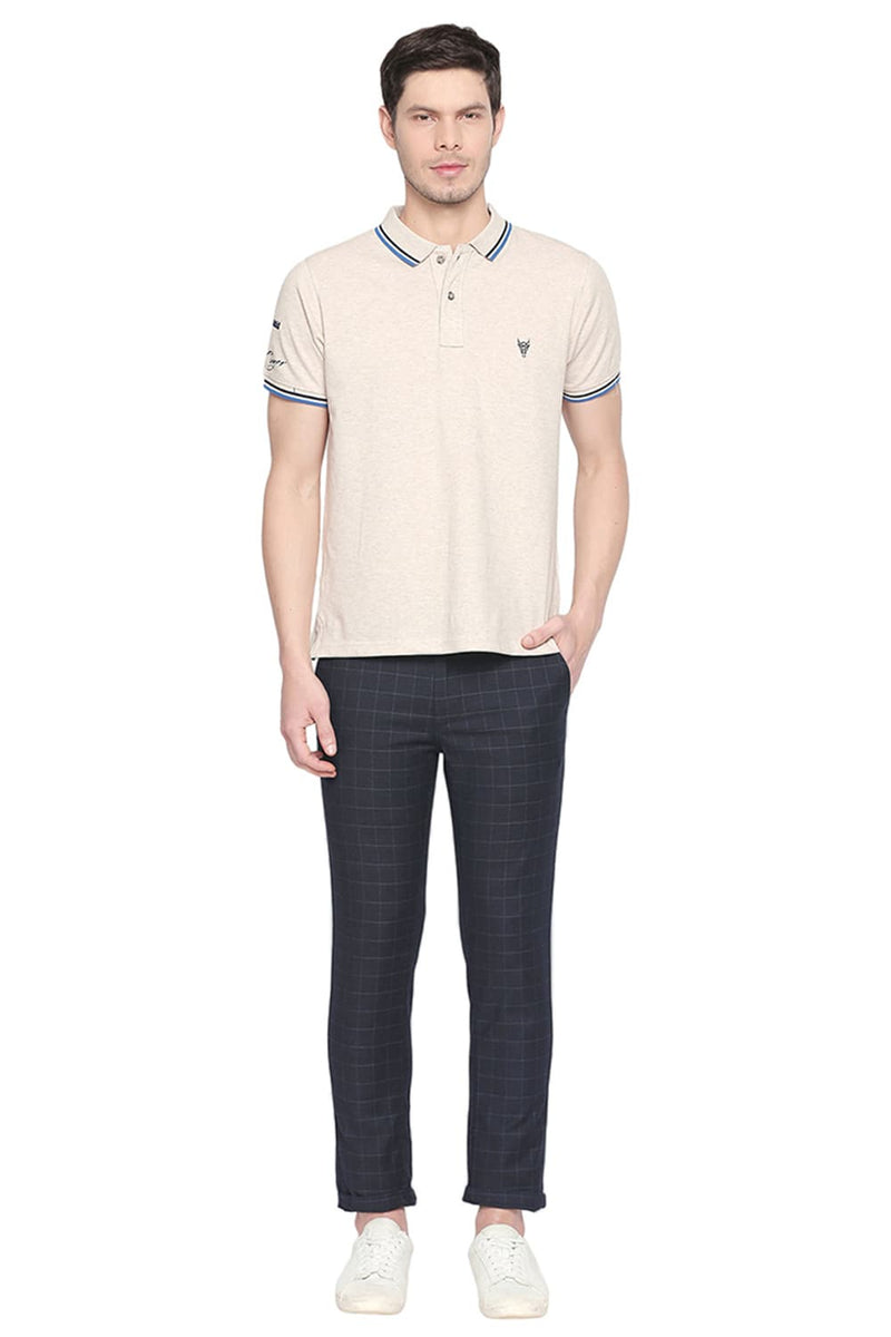 BASICS TAPERED FIT STRETCH TROUSER