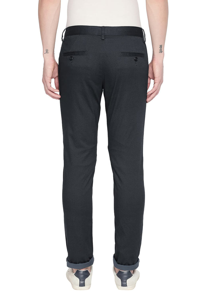 BASICS TAPERED FIT STRETCH TROUSER