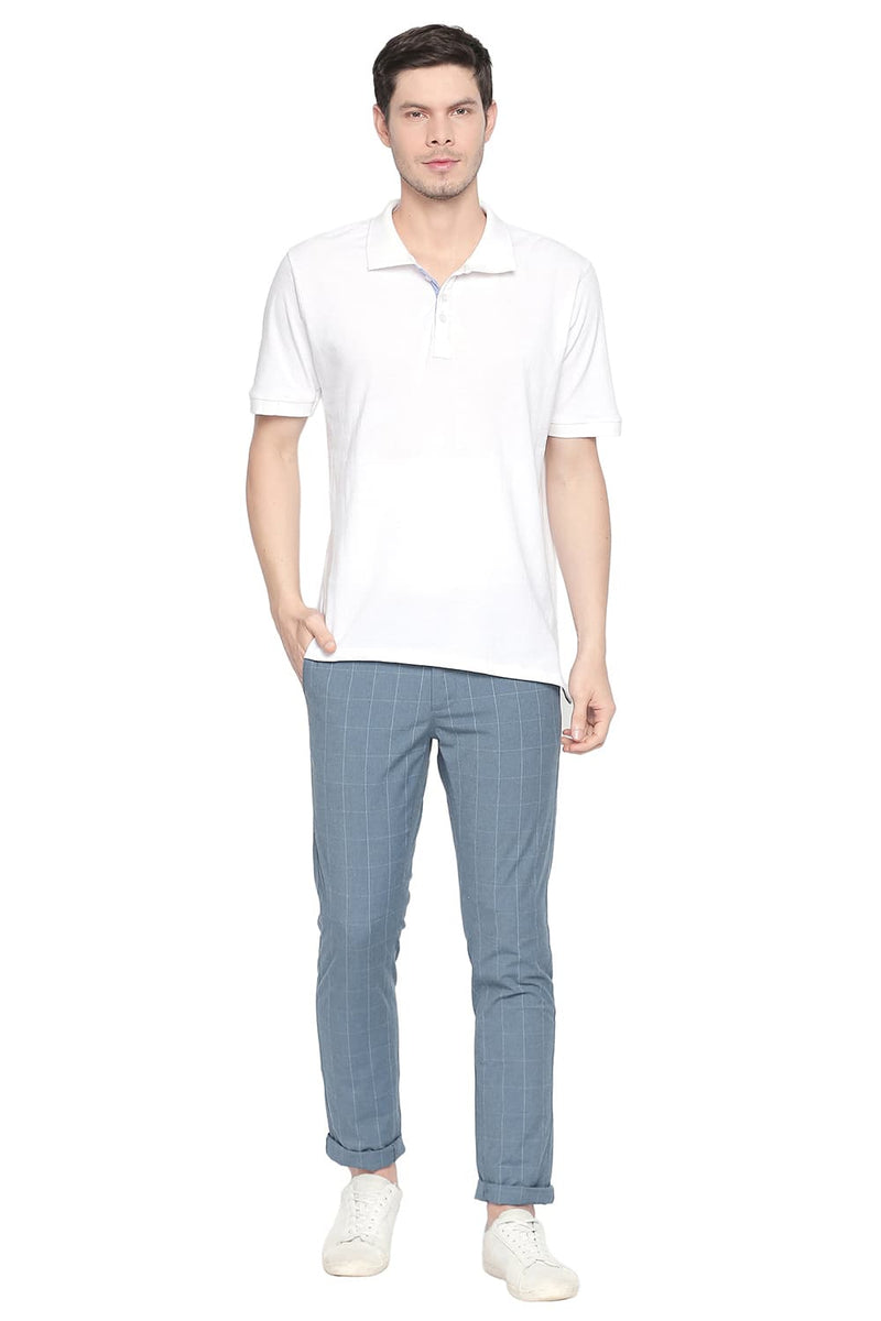 BASICS TAPERED FIT STRETCH TROUSER