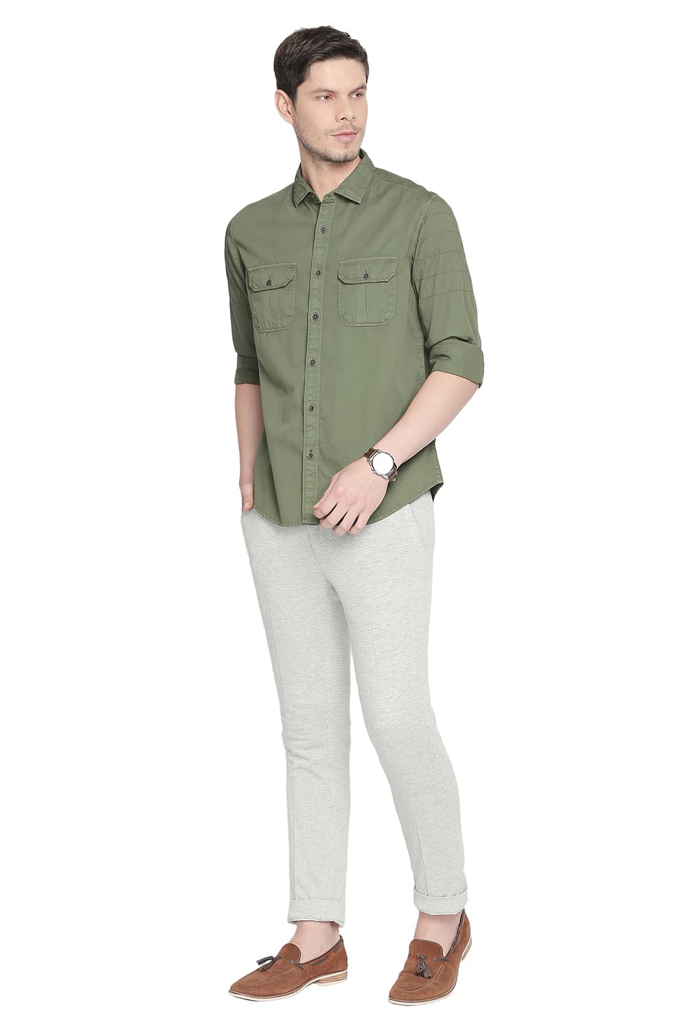 BASICS TAPERED FIT KNIT TROUSER