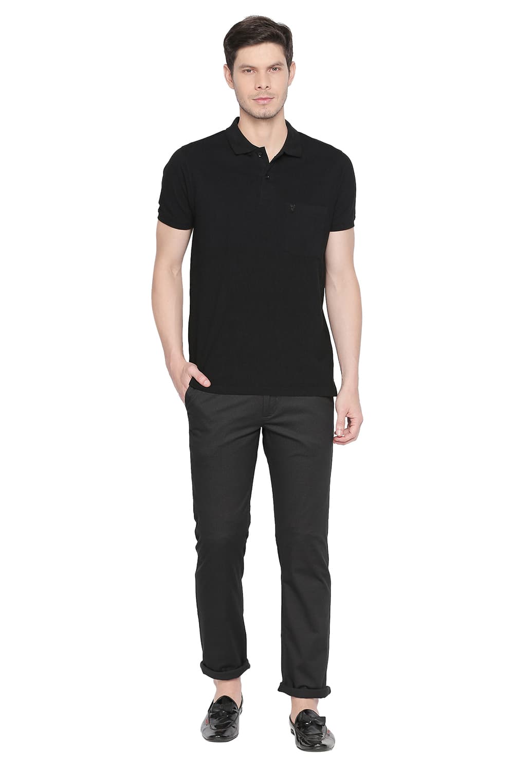 BASICS TAPERED FIT STRETCH TROUSER