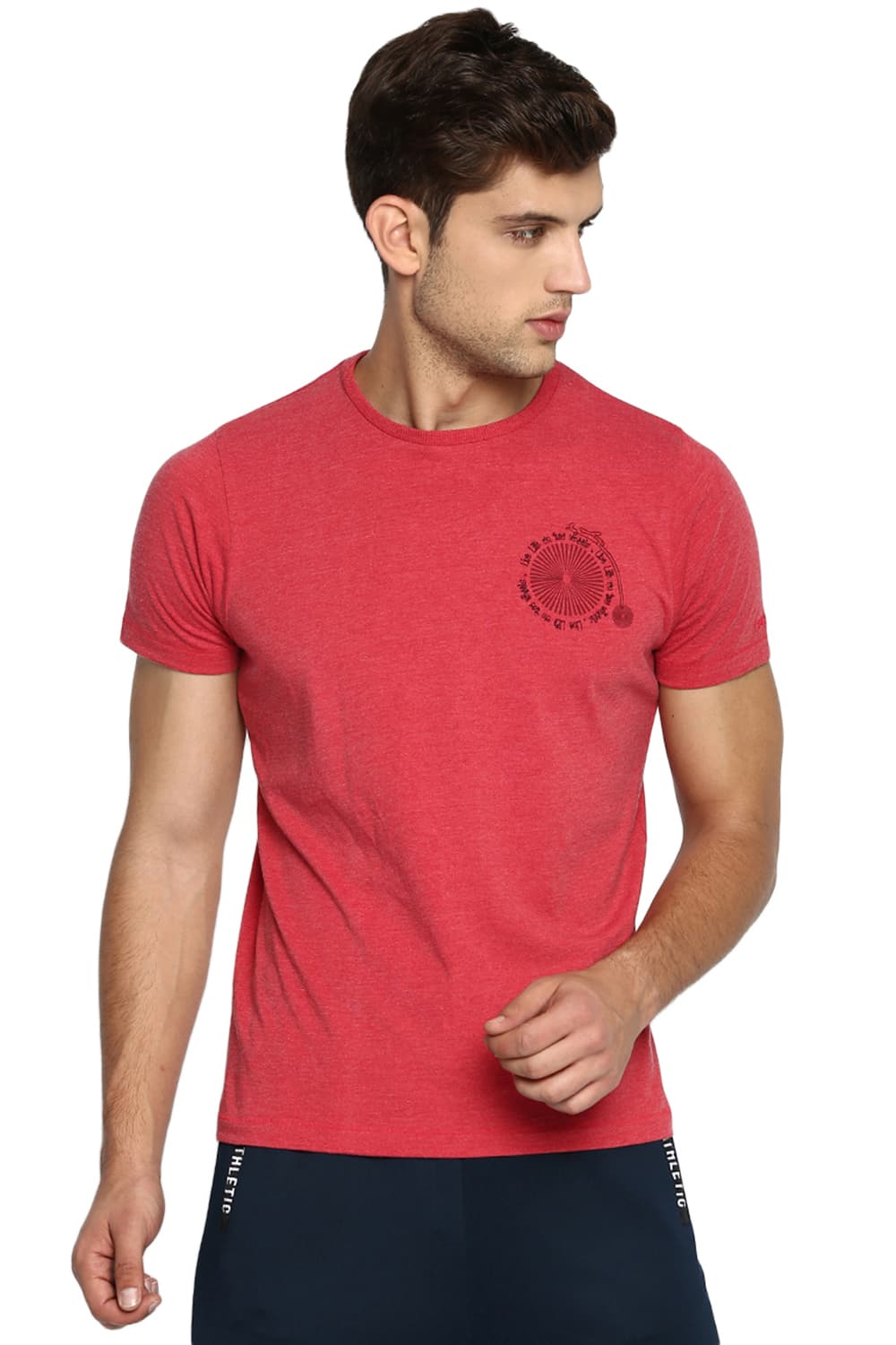 BASICS MUSCLE FIT CREW NECK T SHIRT