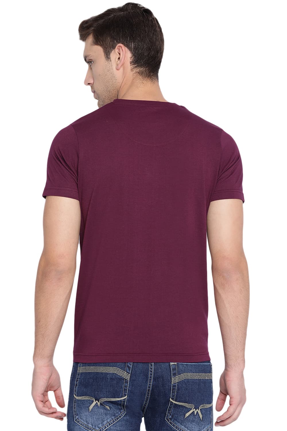 BASICS MUSCLE FIT CREW NECK T SHIRT