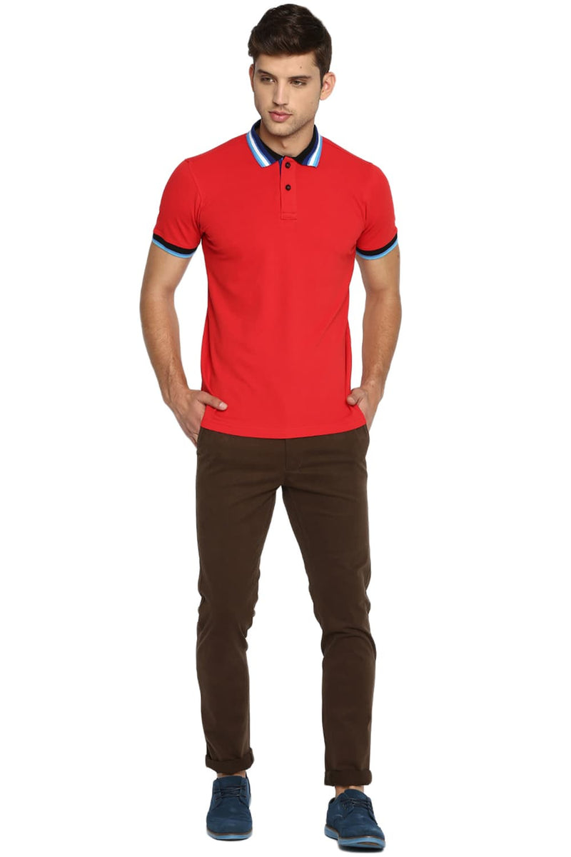 BASICS MUSCLE FIT POLO T SHIRT