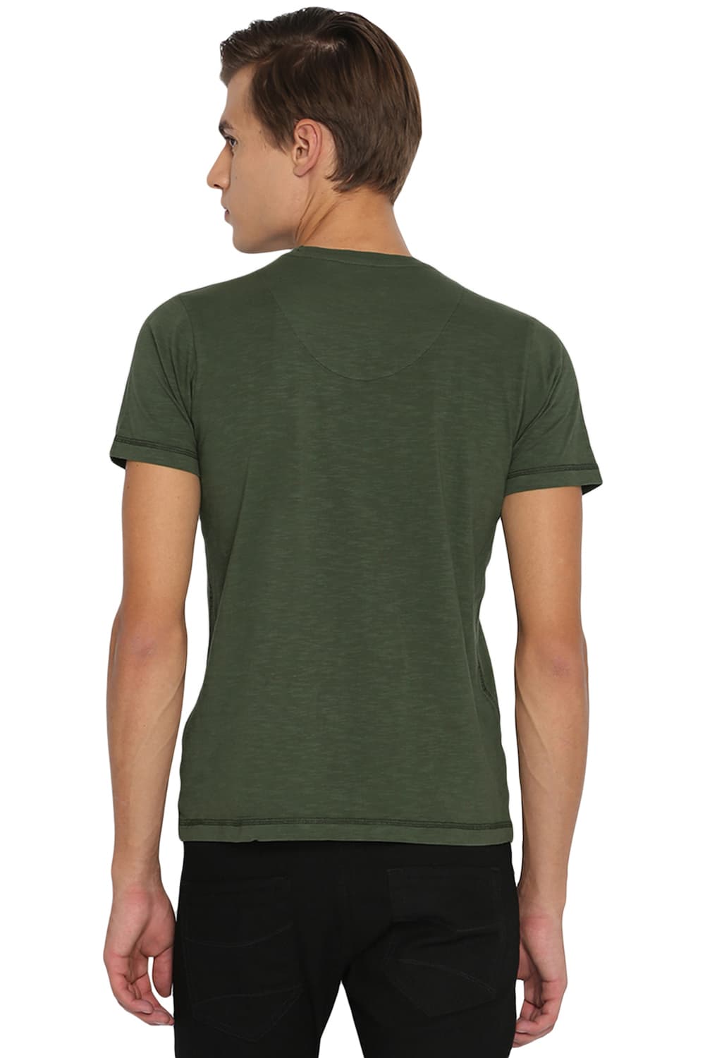 BASICS MUSCLE FIT CREW NECK T SHIRT