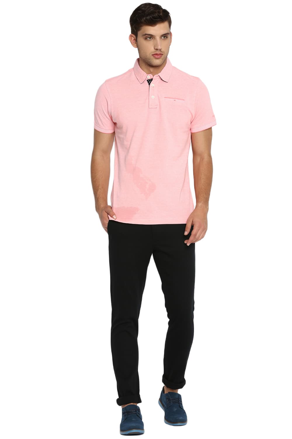 BASICS MUSCLE FIT POLO T SHIRT