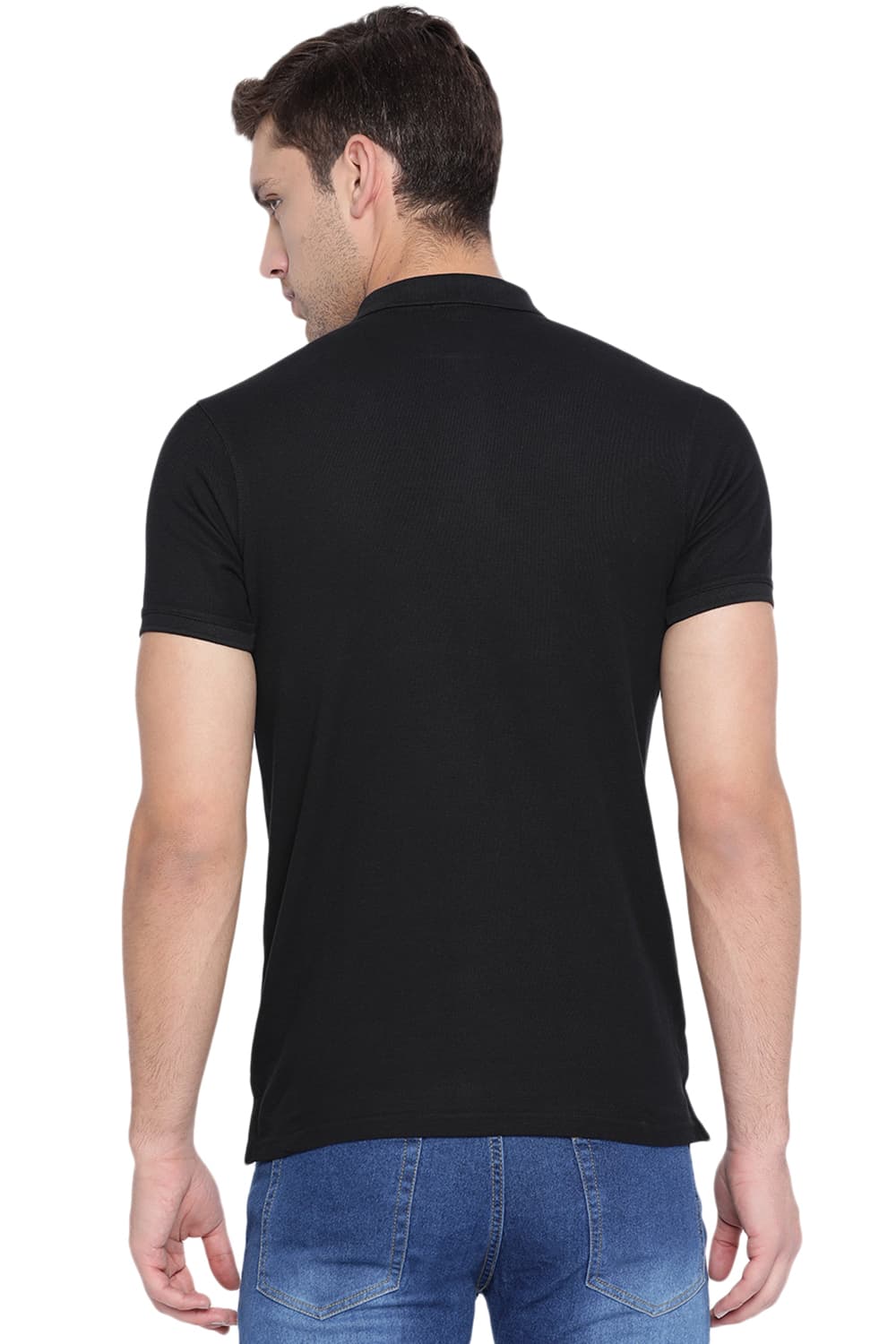 BASICS MUSCLE FIT POLO T SHIRT