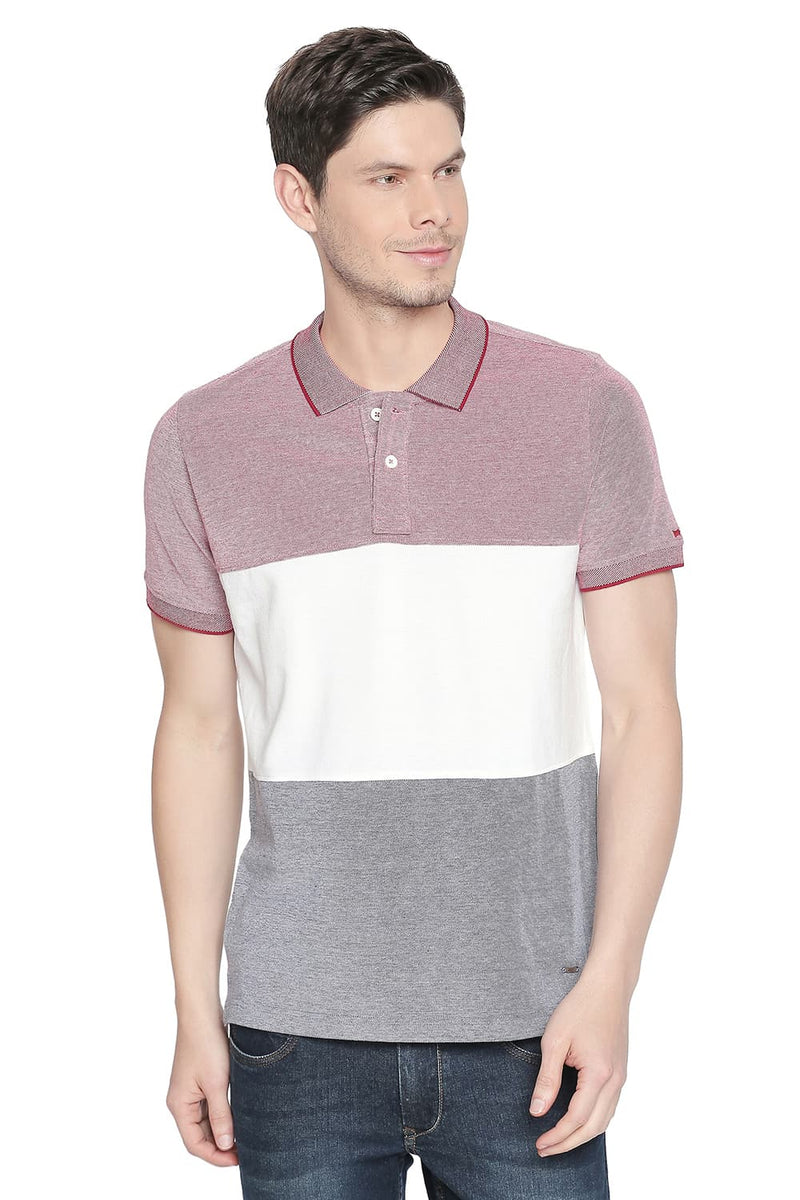 BASICS MUSCLE FIT POLO T SHIRT