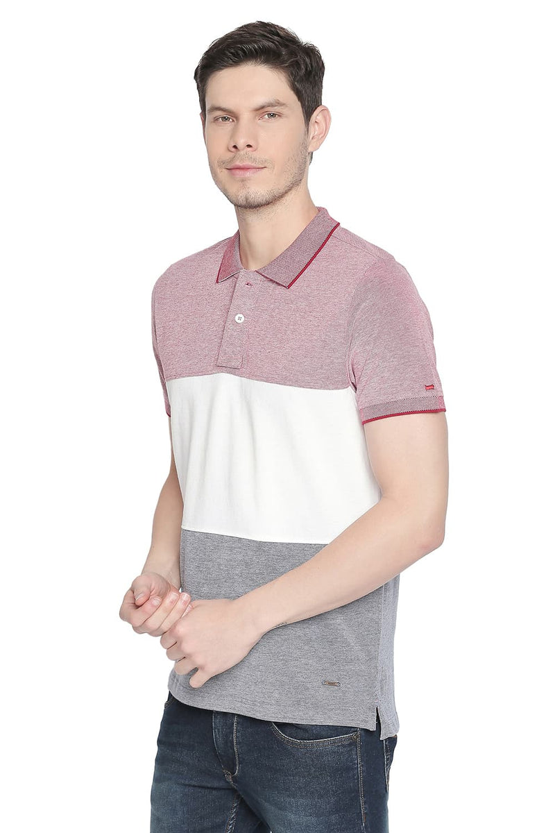 BASICS MUSCLE FIT POLO T SHIRT