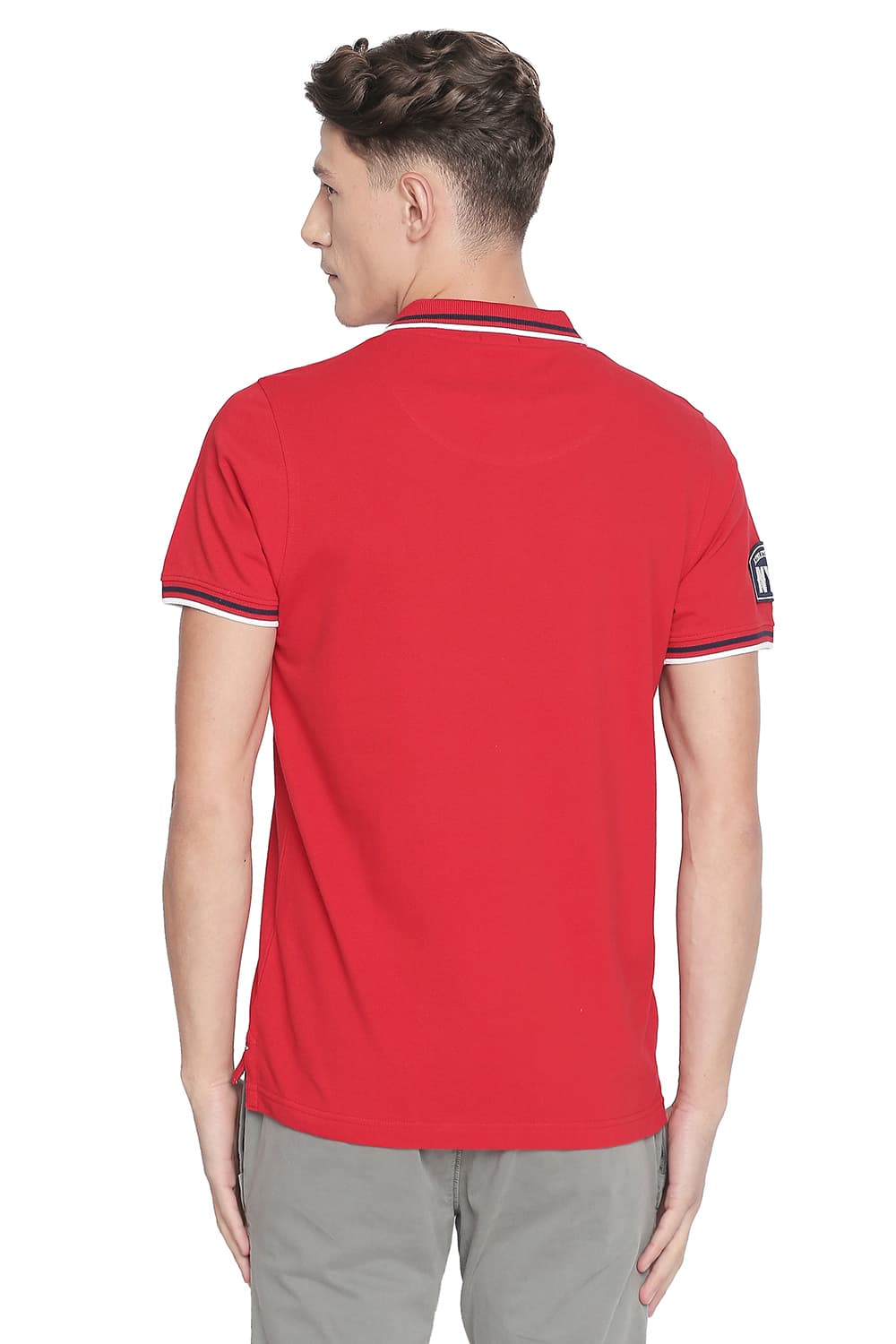 BASICS MUSCLE FIT POLO T SHIRT