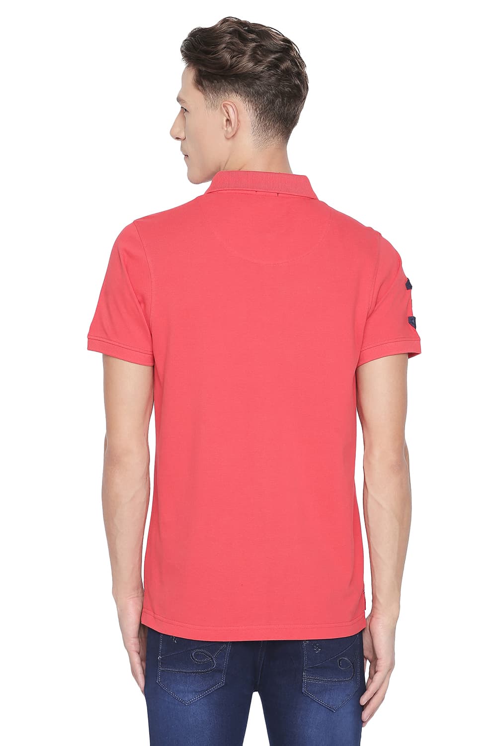 BASICS MUSCLE FIT POLO T SHIRT