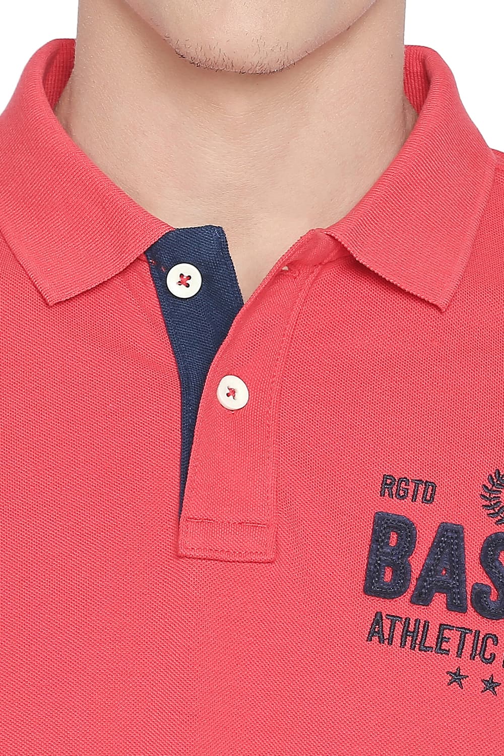 BASICS MUSCLE FIT POLO T SHIRT