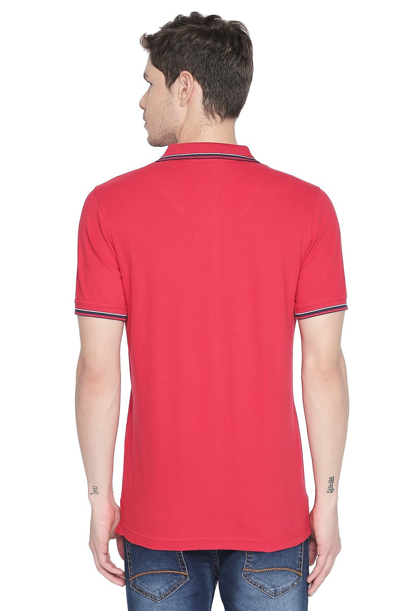 BASICS MUSCLE FIT POLO STRETCH T SHIRT