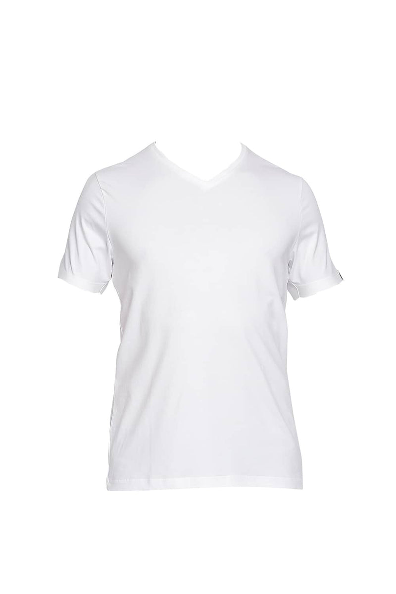 BASICS MUSCLE FIT V NECK T SHIRT