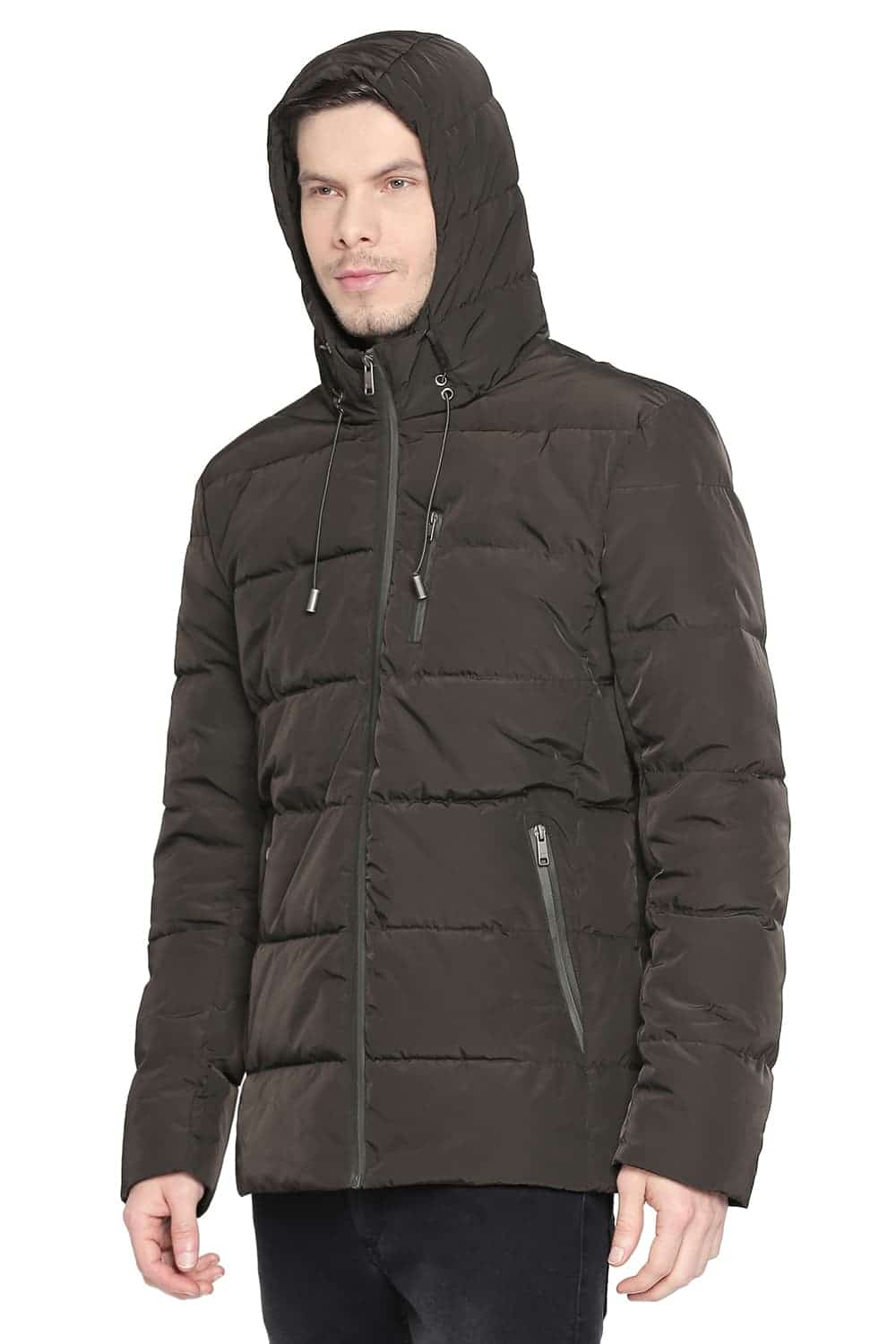 BASICS COMFORT FIT HOODED POLY FILL JACKETS