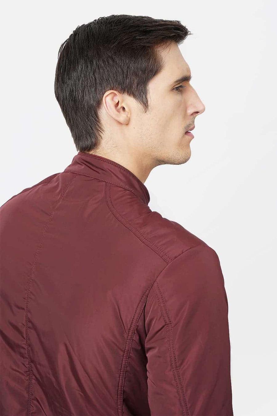 BASICS COMFORT FIT RUBY RED POLYFILL JACKET