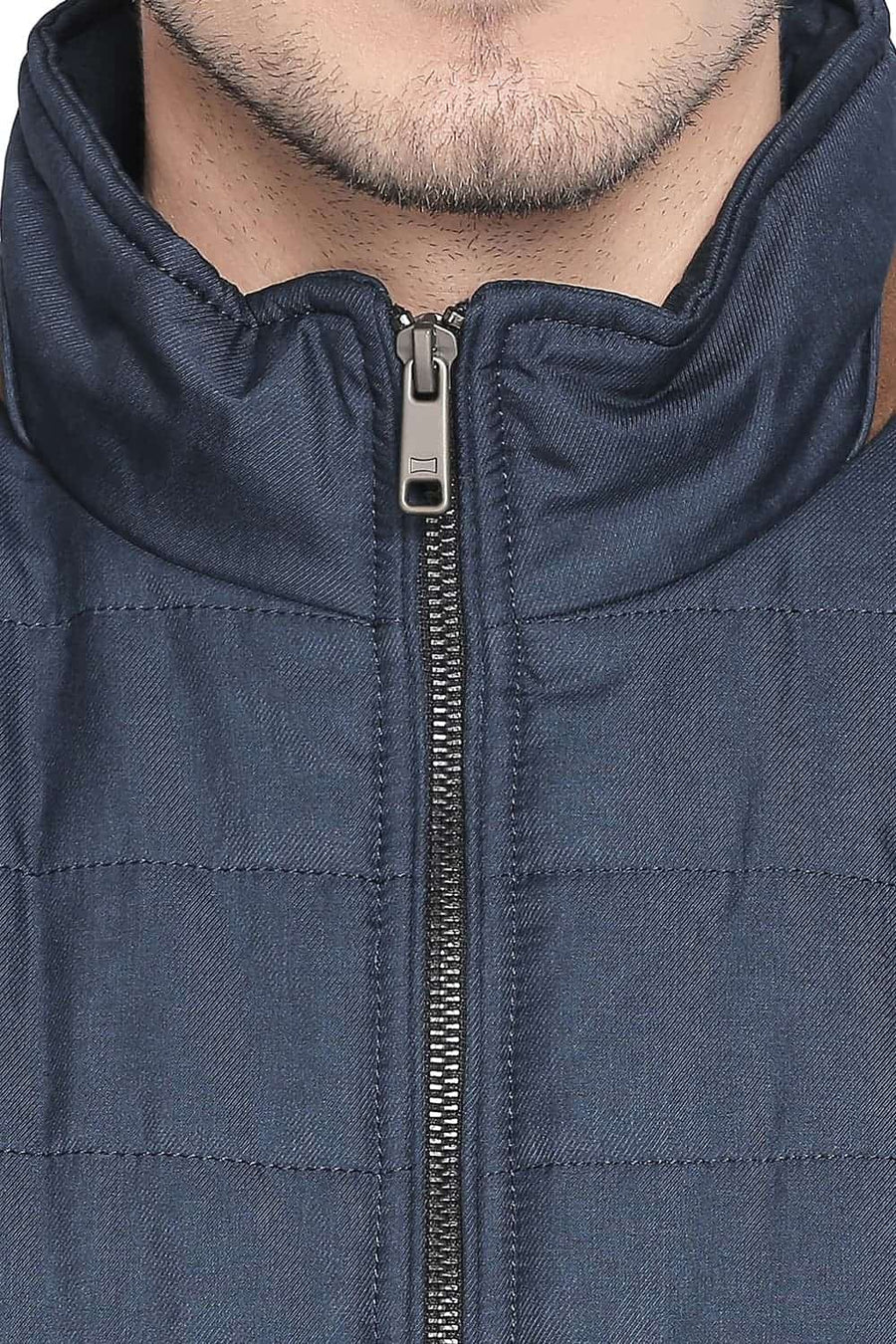 BASICS COMFORT FIT REFLECTING POND SLEEVE LESS POLY FILL JACKET