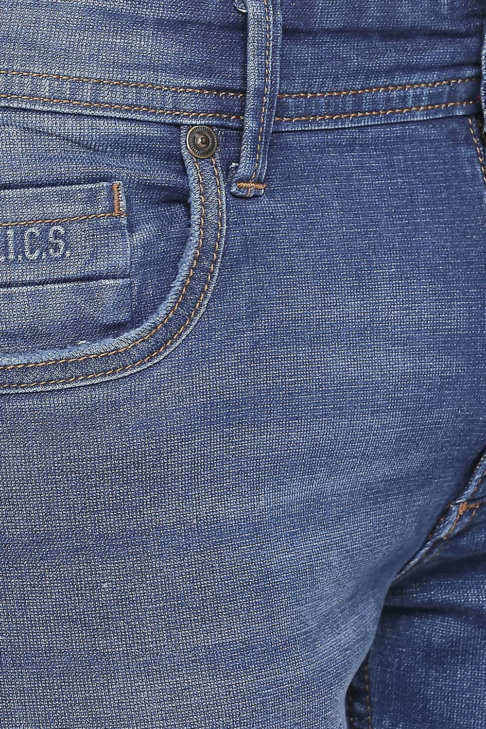 BASICS TORQUE FIT ENSIGN BLUE STRETCH JEANS