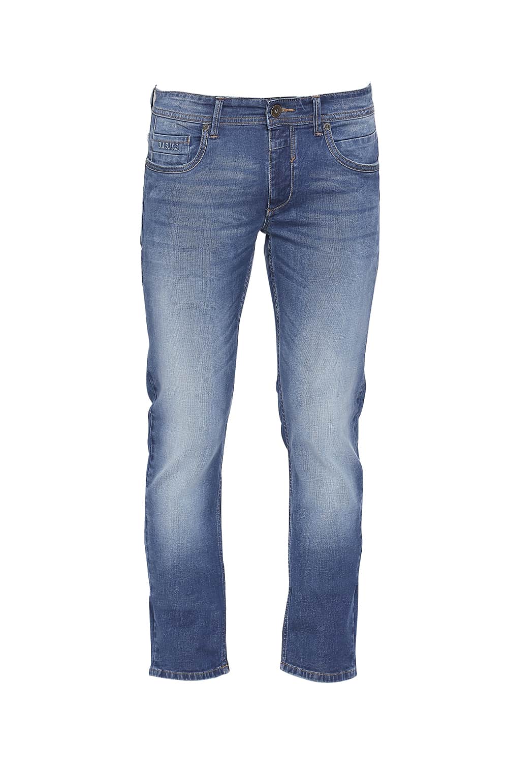 BASICS TORQUE FIT ENSIGN BLUE STRETCH JEANS
