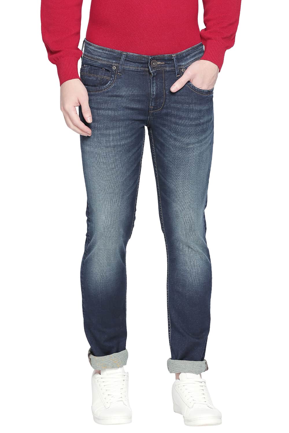 BASICS TORQUE FIT MAJOLICA BLUE STRETCH JEANS