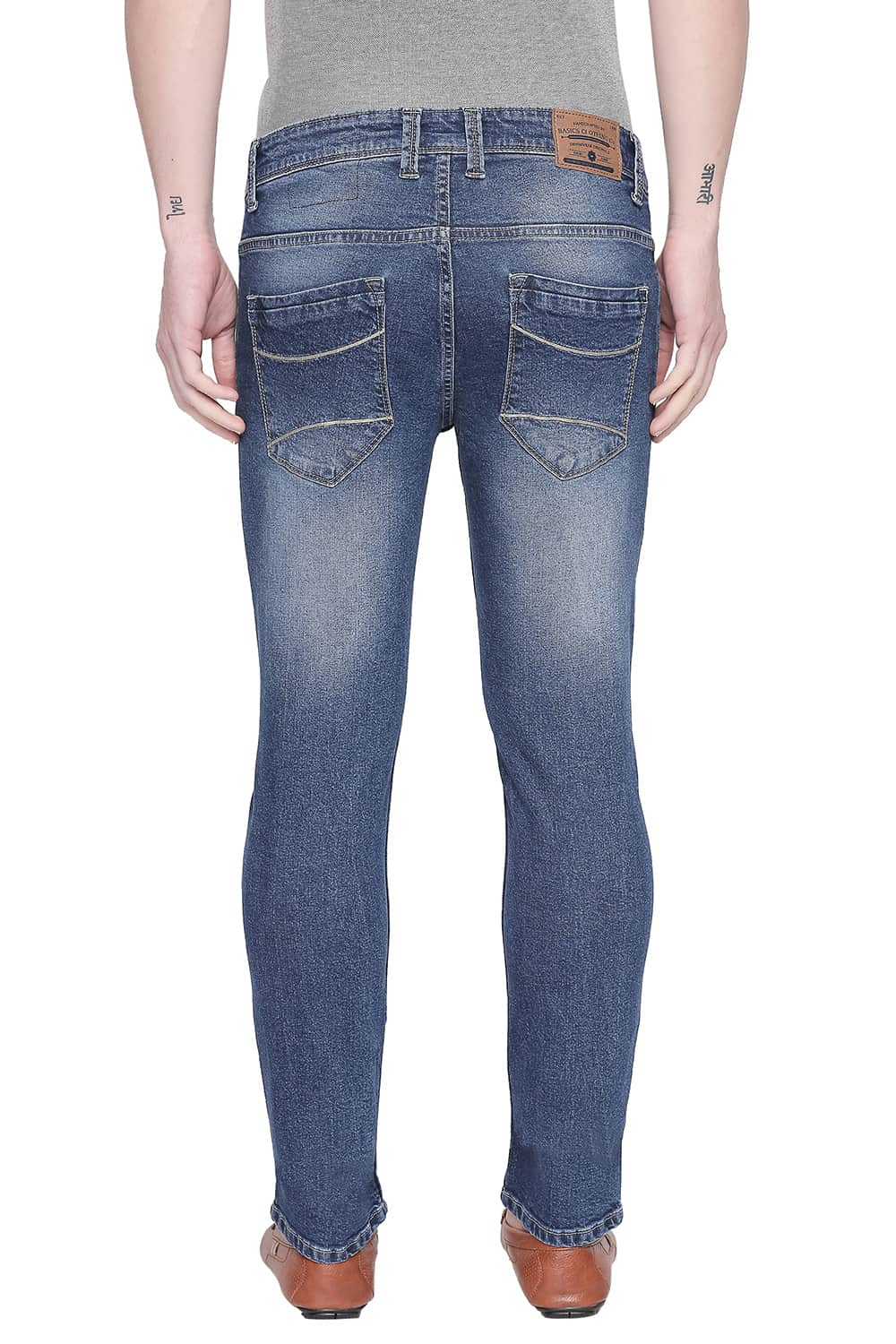 BASICS BLADE FIT POSEIDON STRETCH JEANS