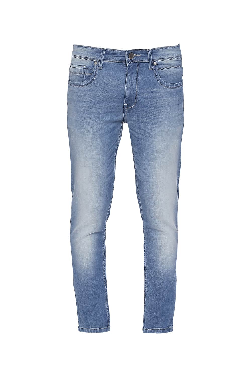 BASICS BLADE FIT FADED DENIM STRETCH JEANS