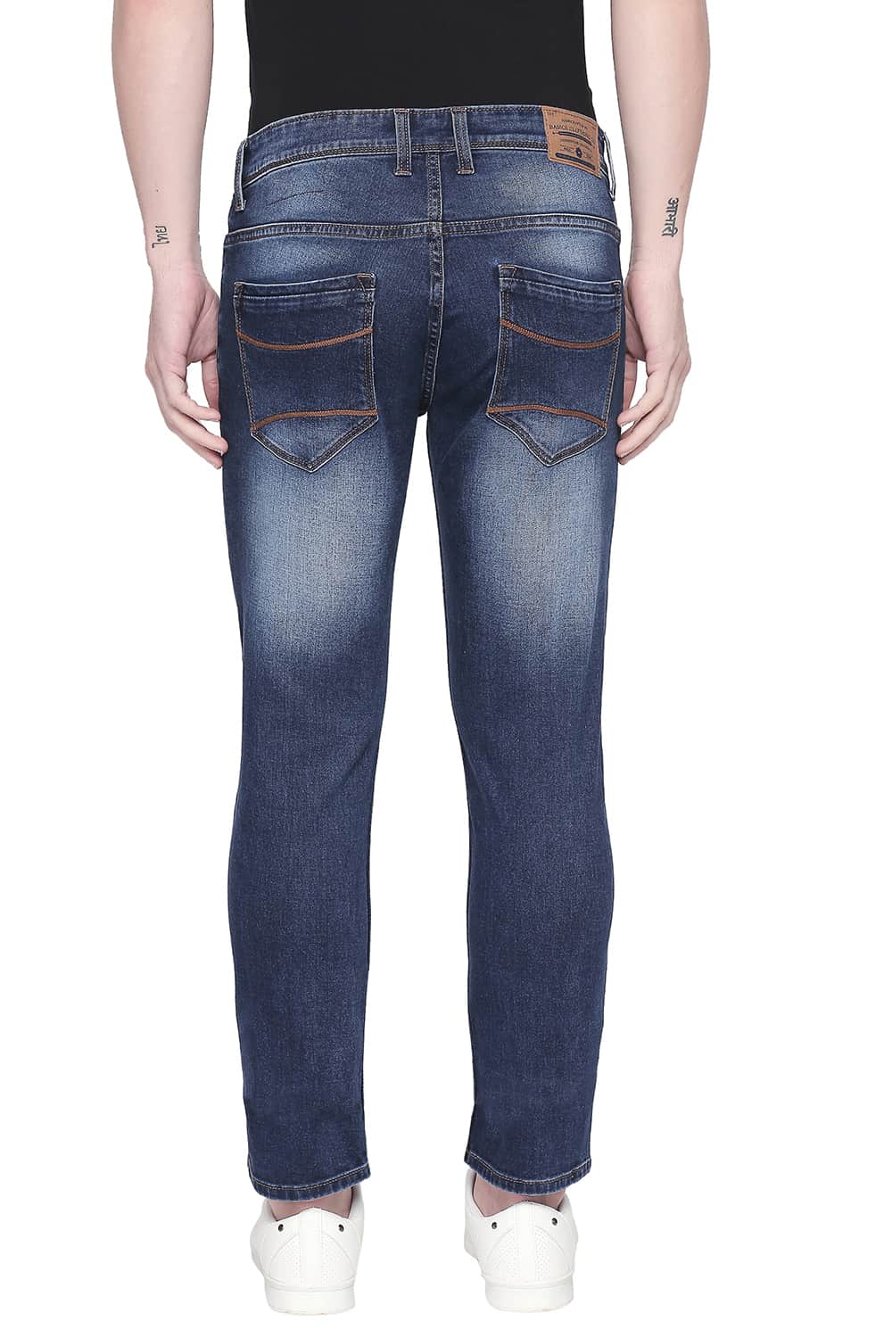 BASICS TORQUE FIT ENSIGN BLUE STRETCH JEANS