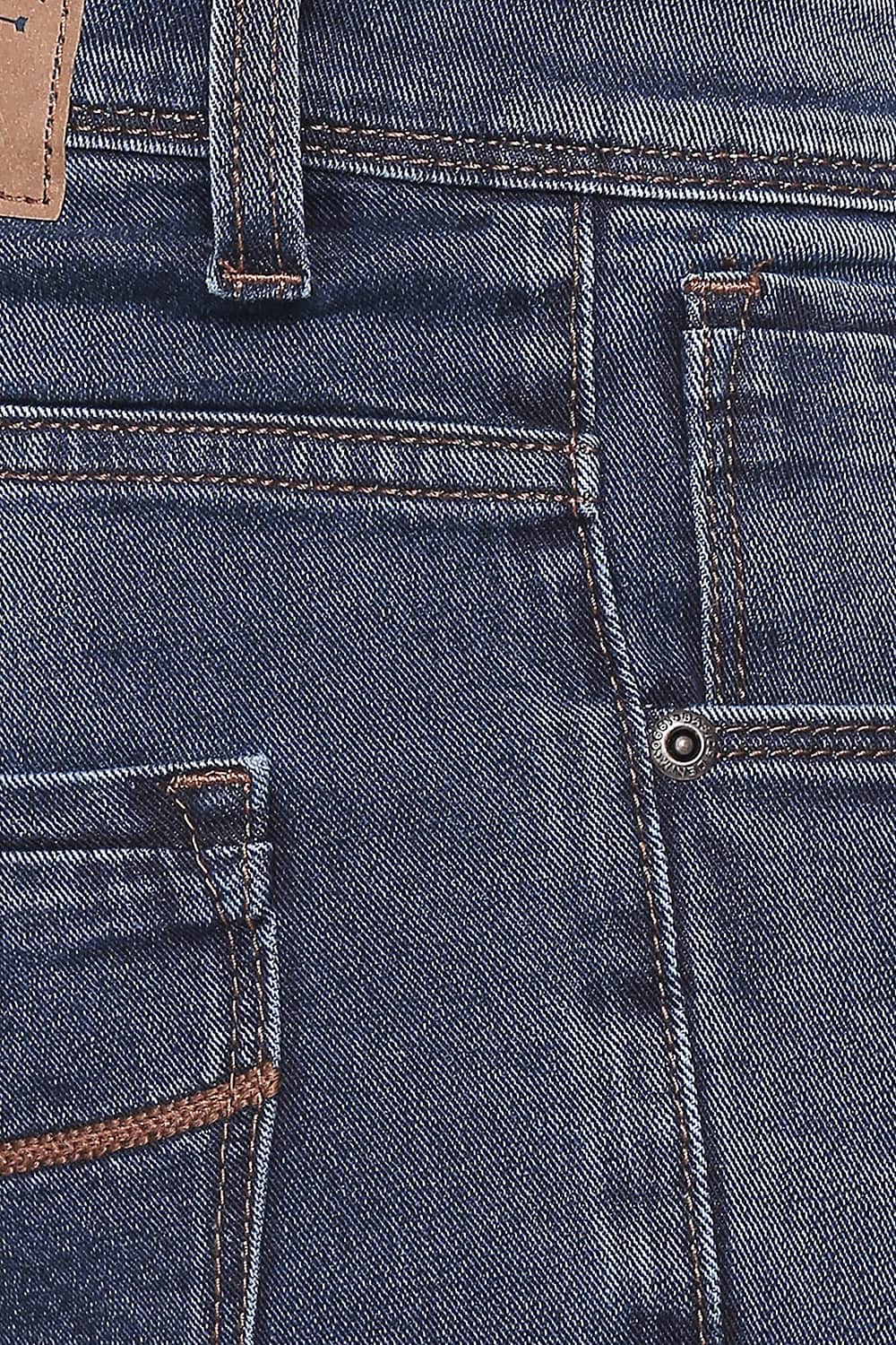 BASICS TORQUE FIT ENSIGN BLUE STRETCH JEANS