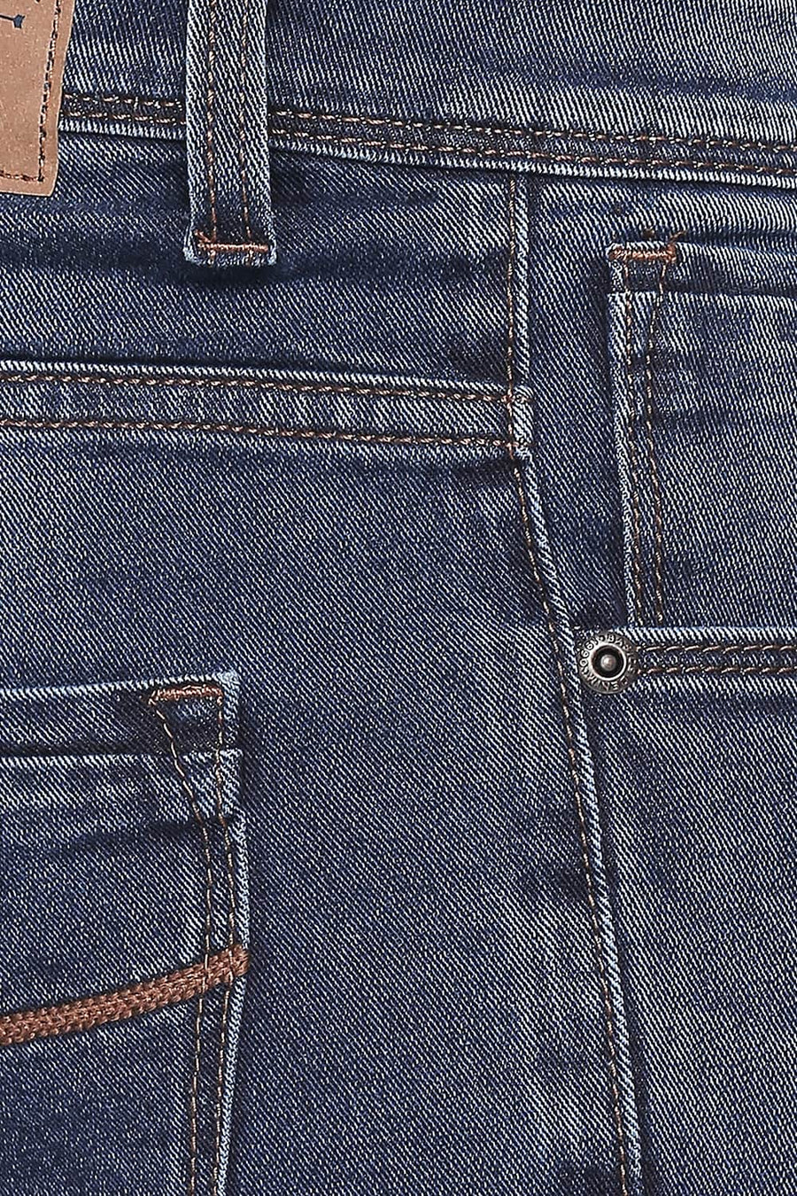BASICS TORQUE FIT ENSIGN BLUE STRETCH JEANS