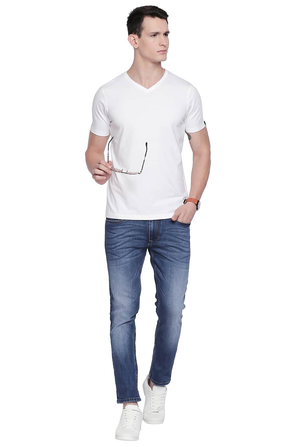 BASICS BLADE FIT INSIGNIA BLUE STRETCH JEANS