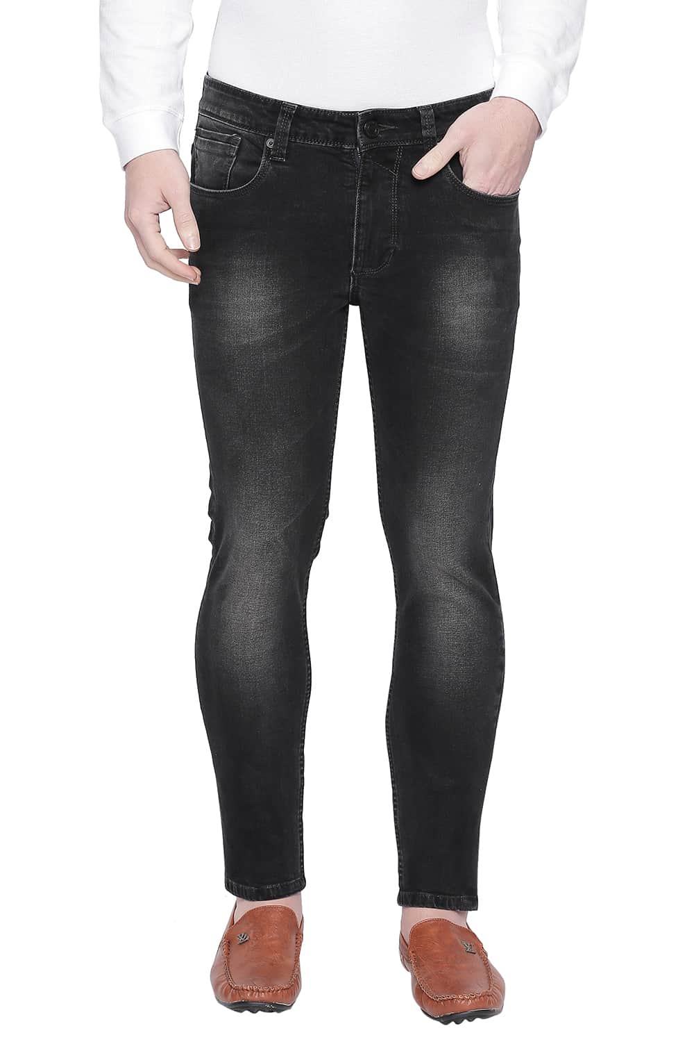 BASICS BLADE FIT MOONLESS NIGHT STRETCH JEANS