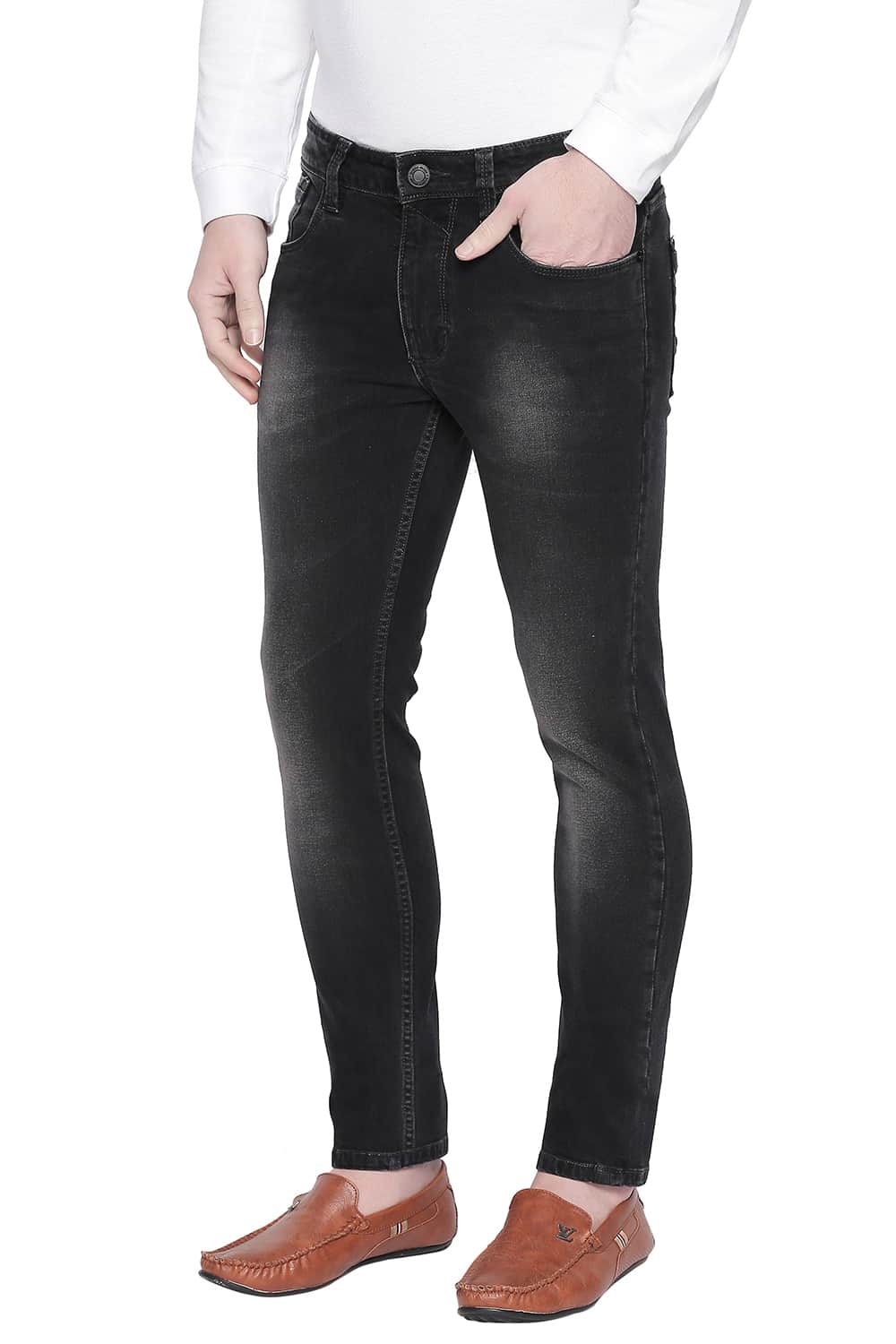 BASICS BLADE FIT MOONLESS NIGHT STRETCH JEANS