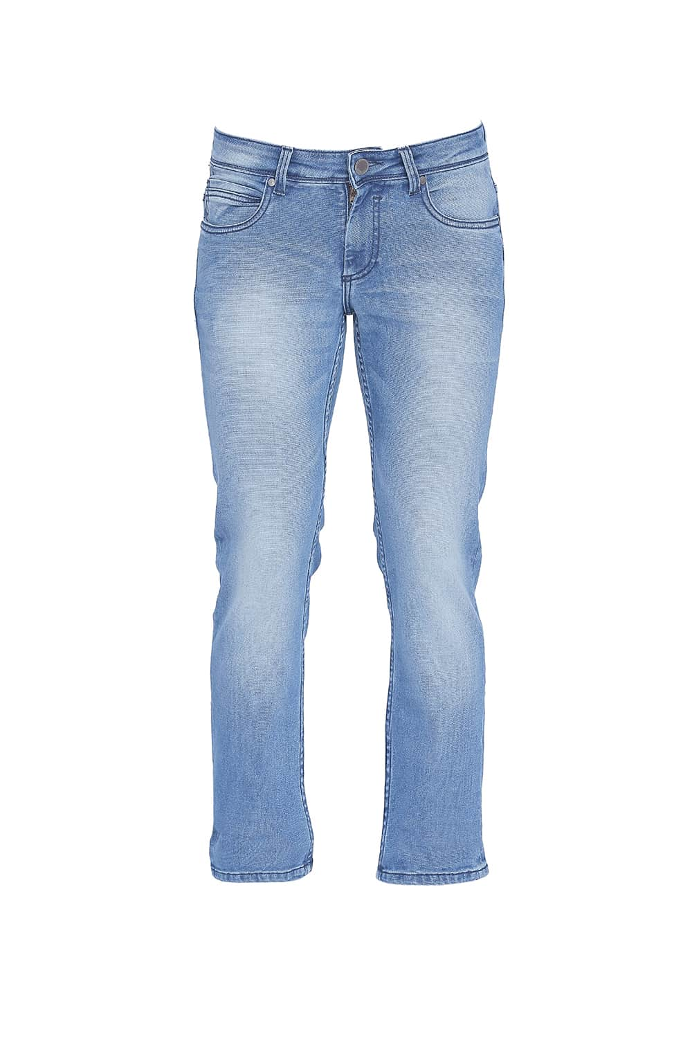 BASICS BLADE FIT FADED DENIM STRETCH JEANS