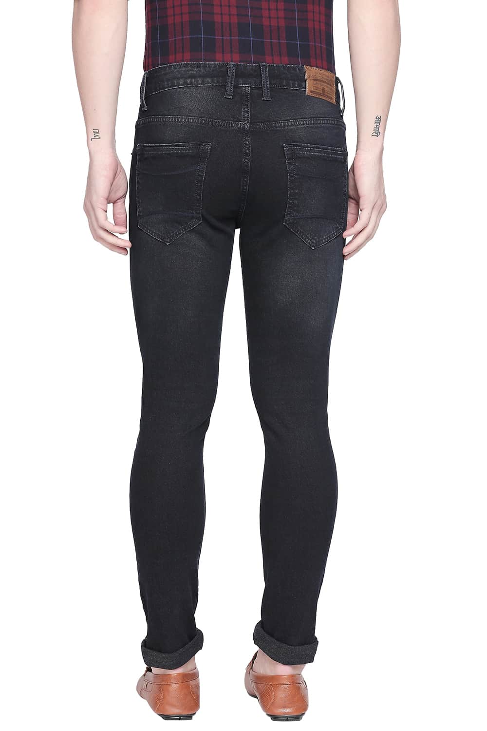 BASICS BLADE FIT BLUEBERRY STRETCH JEANS