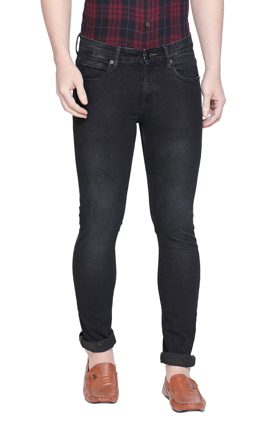BASICS BLADE FIT BLUEBERRY STRETCH JEANS