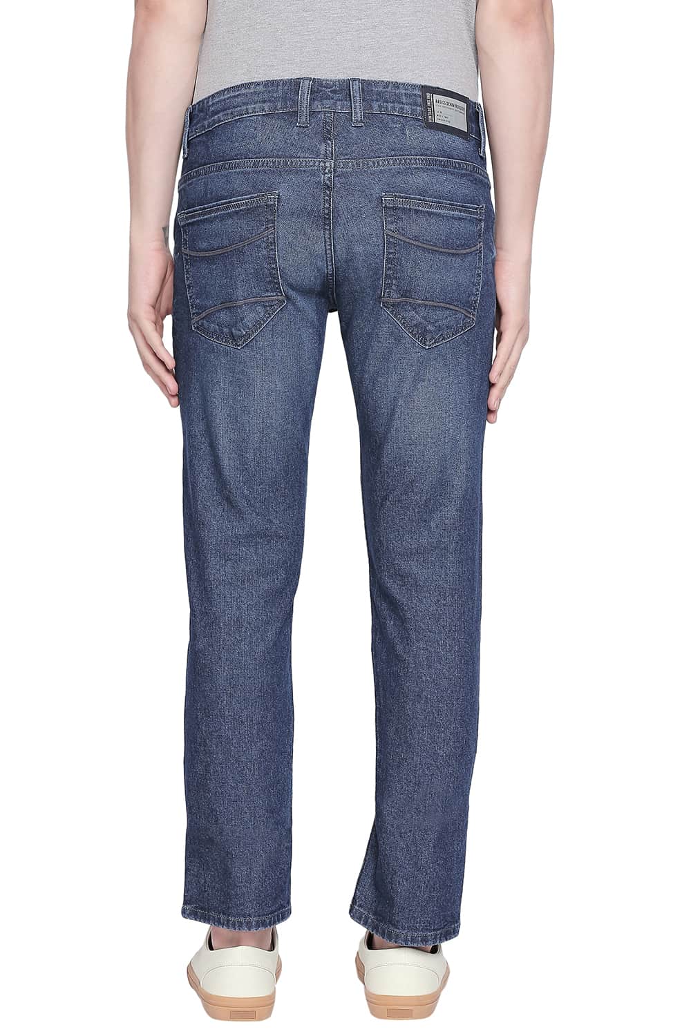 BASICS TORQUE FIT DARK DENIM STRETCH JEANS