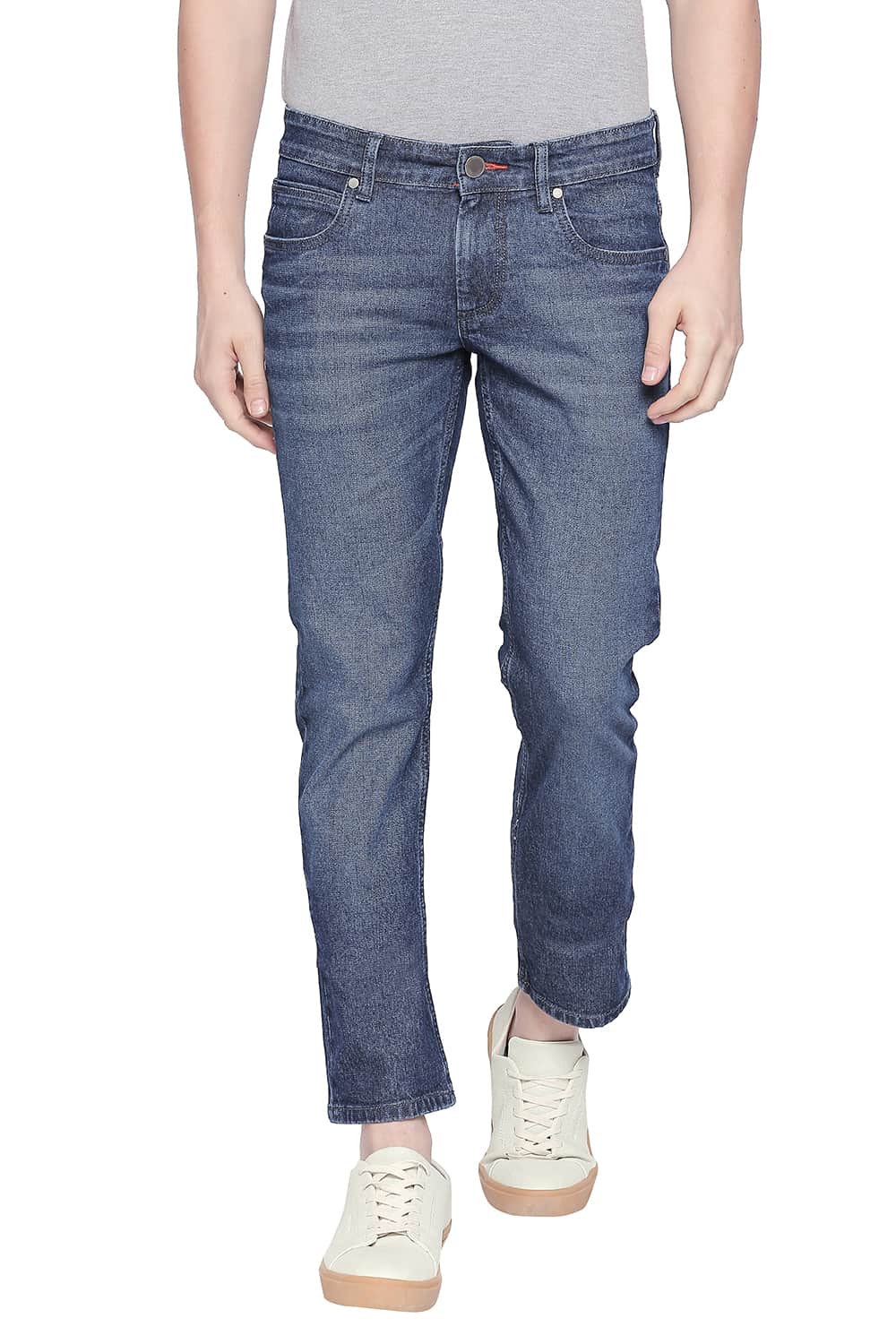BASICS TORQUE FIT DARK DENIM STRETCH JEANS